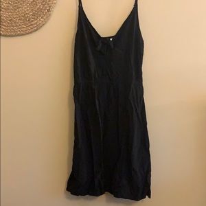 Mini black sun dress